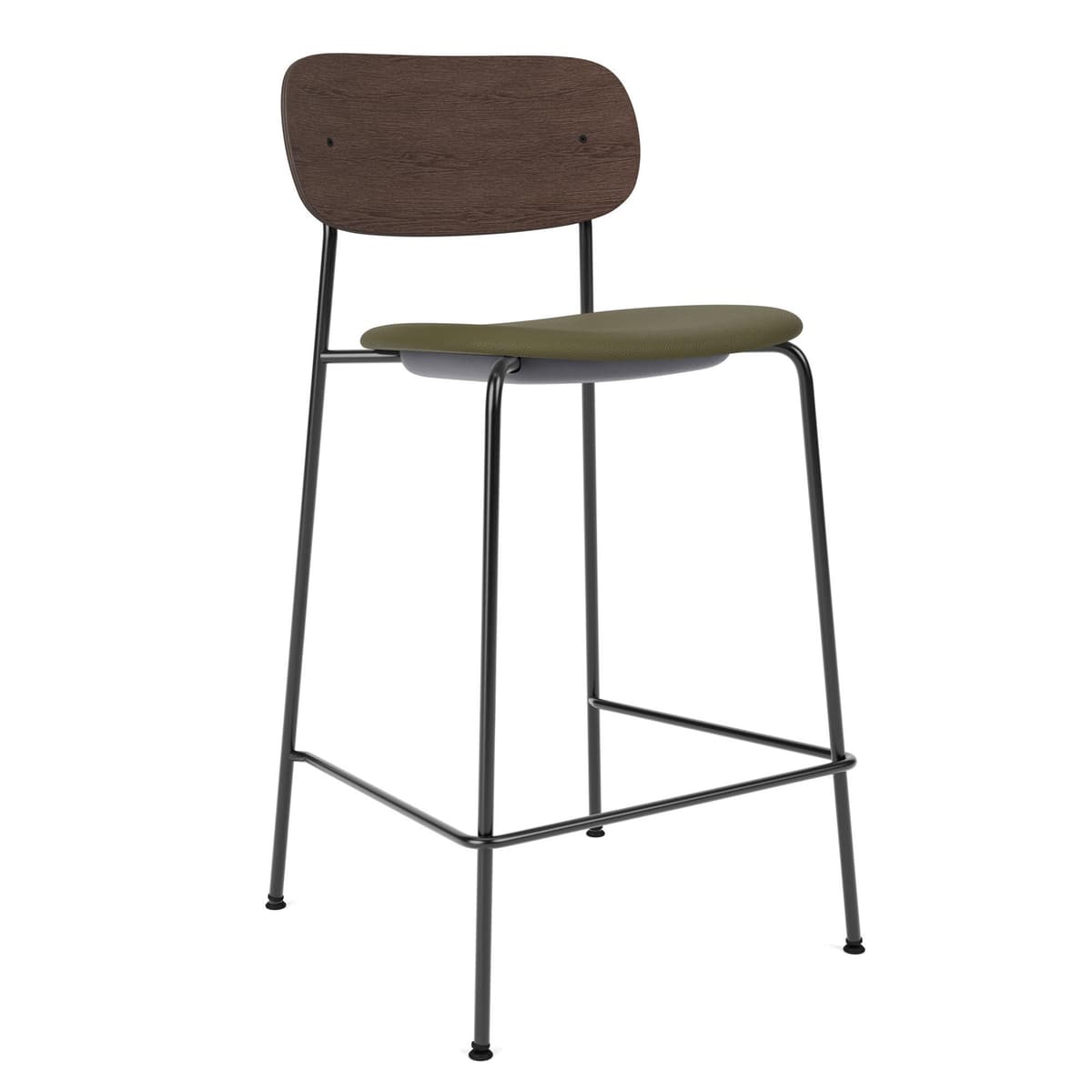 Audo Copenhagen Co Counter Barkruk H97 Zitting Siërra 0441 Donker Eiken - afbeelding 1