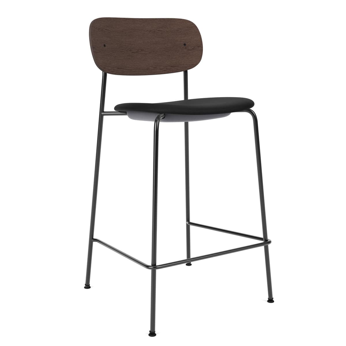 Audo Copenhagen Co Counter Barkruk H97 Zitting Siërra 1001 Donker Eiken - afbeelding 1