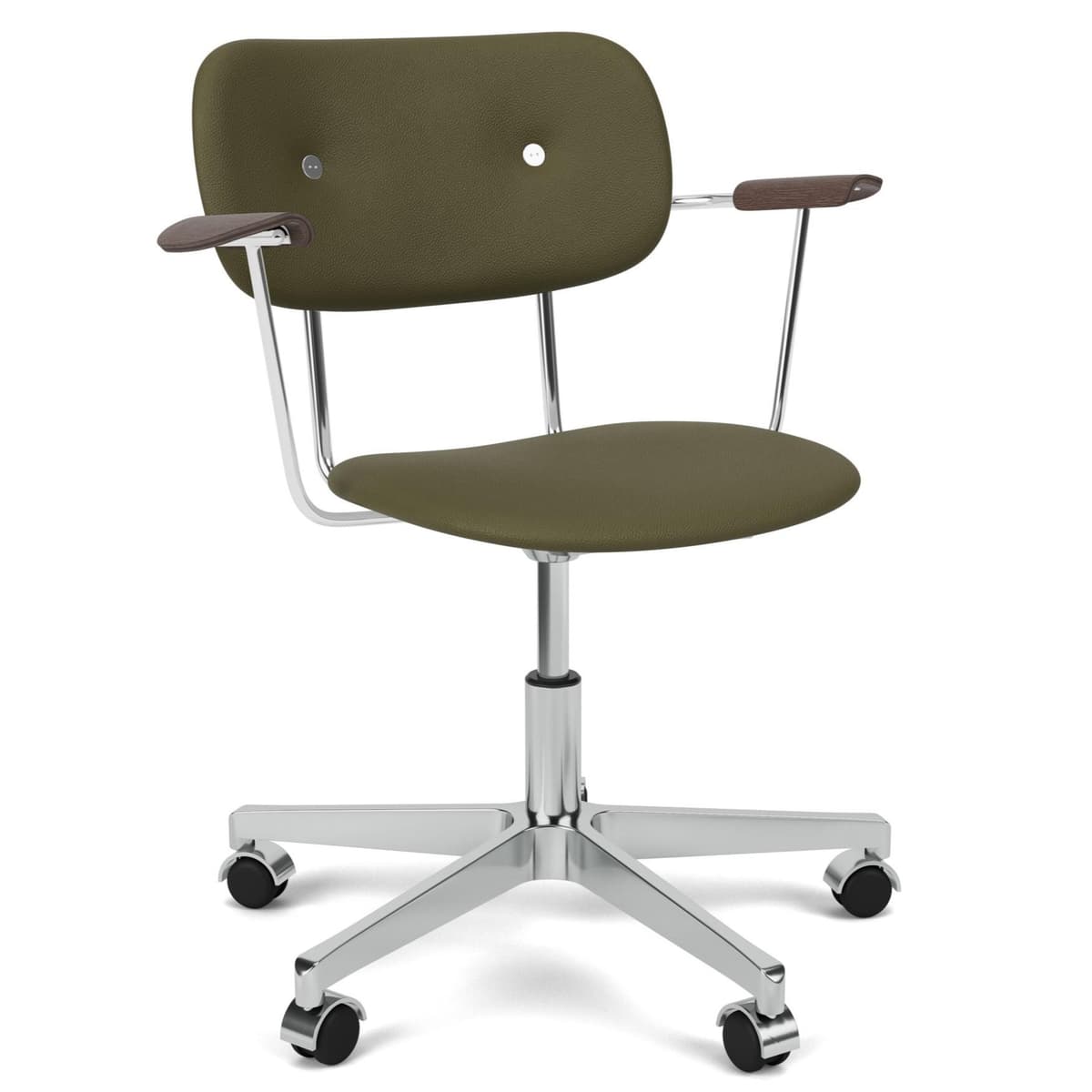 Audo Copenhagen Co Task Bureaustoel Sierra 0441 Donker Eiken/aluminium - afbeelding 1