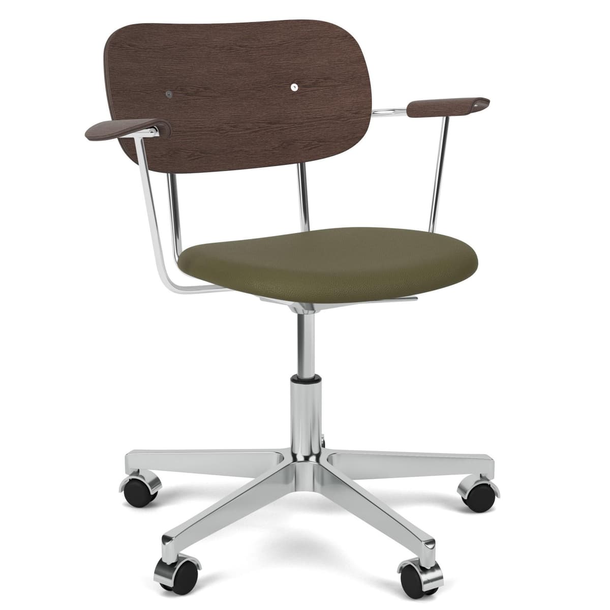 Audo Copenhagen Co Task Bureaustoel Zitting Sierra 0441 Donker Eiken/alu