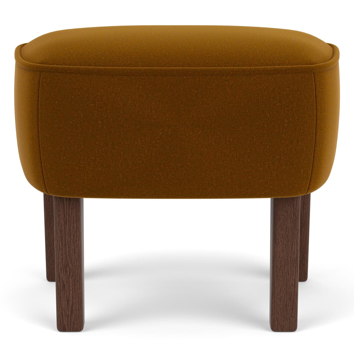 Audo Copenhagen Ingeborg Voetenbank Donker Eiken Grand Mohair 2600 - afbeelding 1