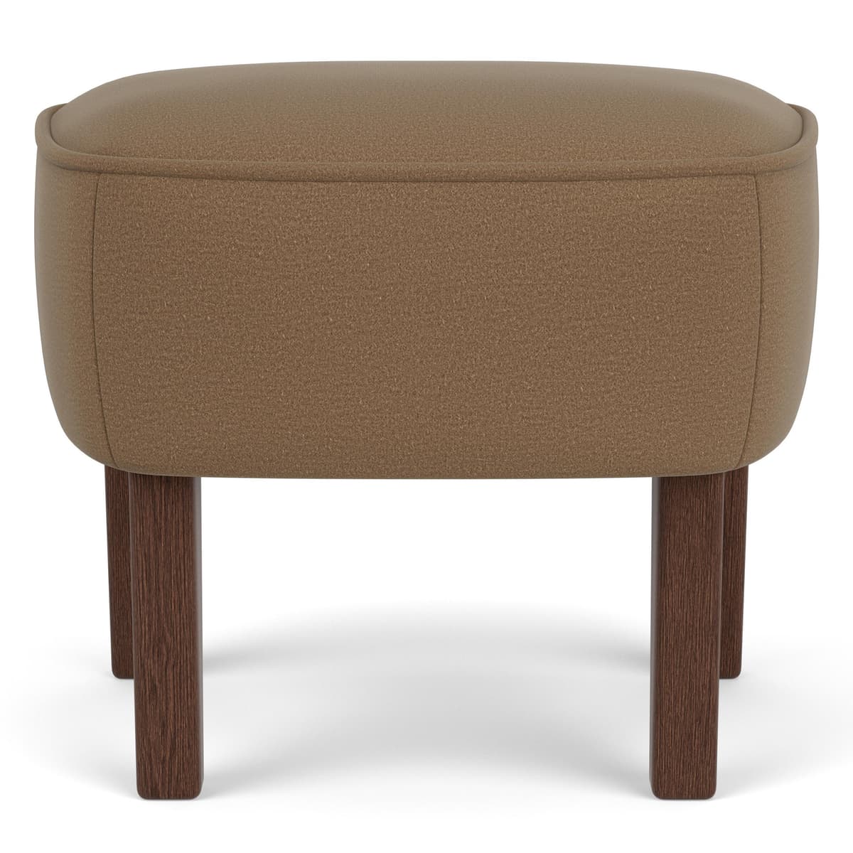 Audo Copenhagen Ingeborg Voetenbank Donker Eiken Grand Mohair 1103 - afbeelding 1