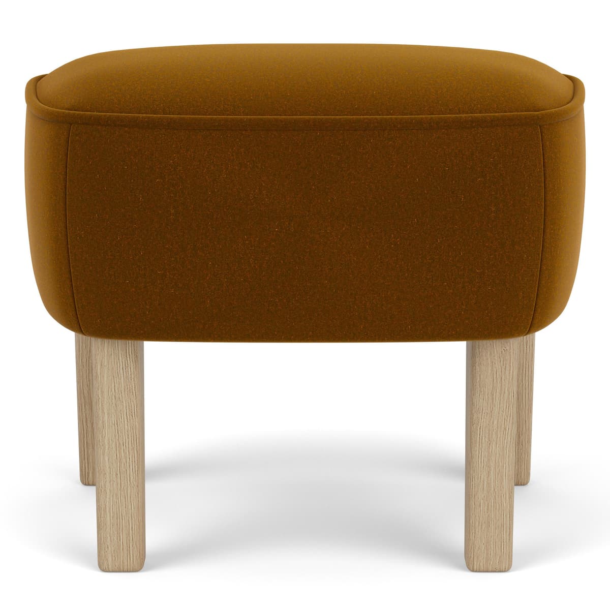 Audo Copenhagen Ingeborg Voetenbank Naturel Eiken Grand Mohair 2600 - afbeelding 1