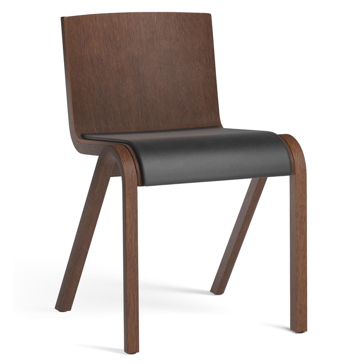 Audo Copenhagen Ready Eetkamerstoel Rood Eiken Zitting Leder Dakar 0842 - afbeelding 1