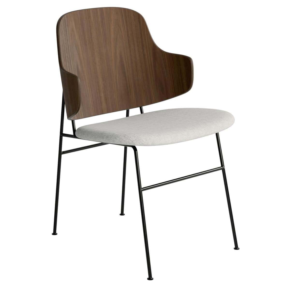 Audo Copenhagen The Penguin Eetkamerstoel Walnoot Zitting Hallingdal 65 110 - afbeelding 1