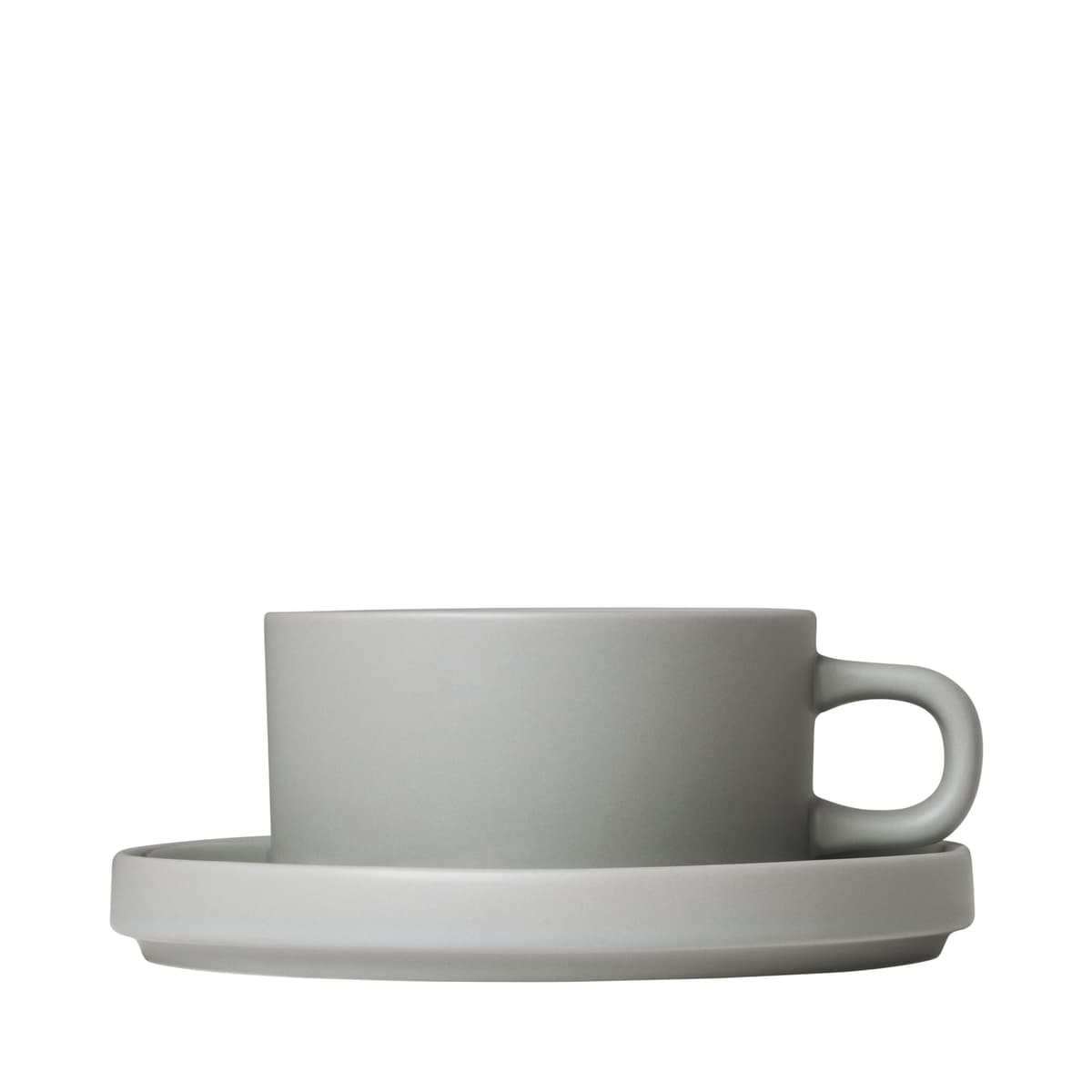 Blomus Pilar Kop En Schotel Set Van 2 Mirage Grey