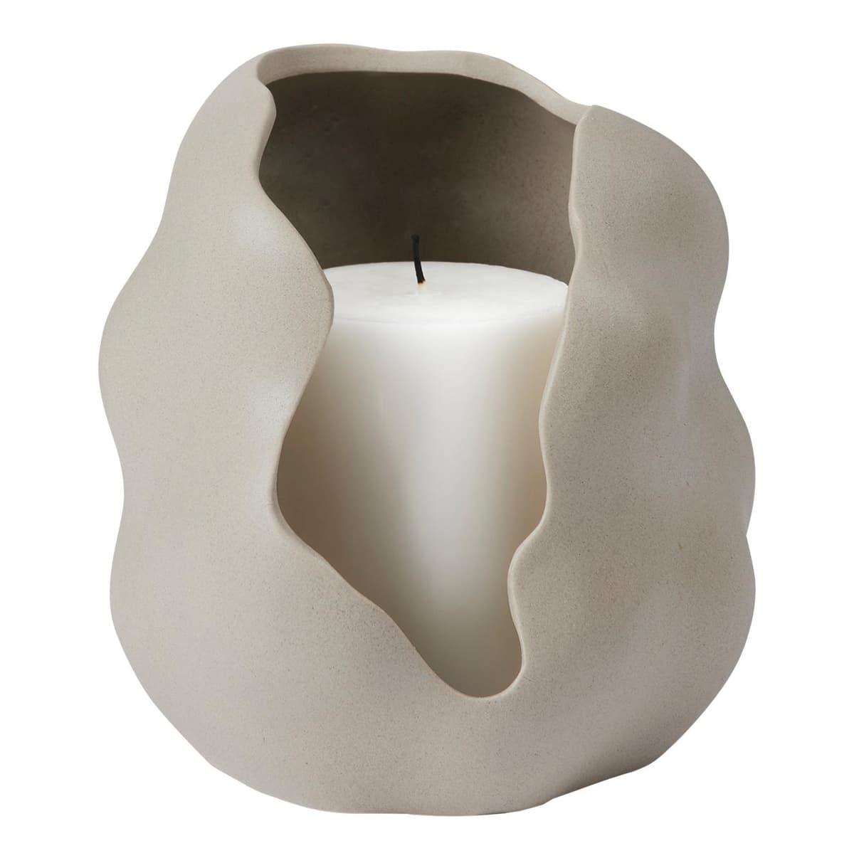 Broste Copenhagen Hekla Kandelaar Small Dove Grey