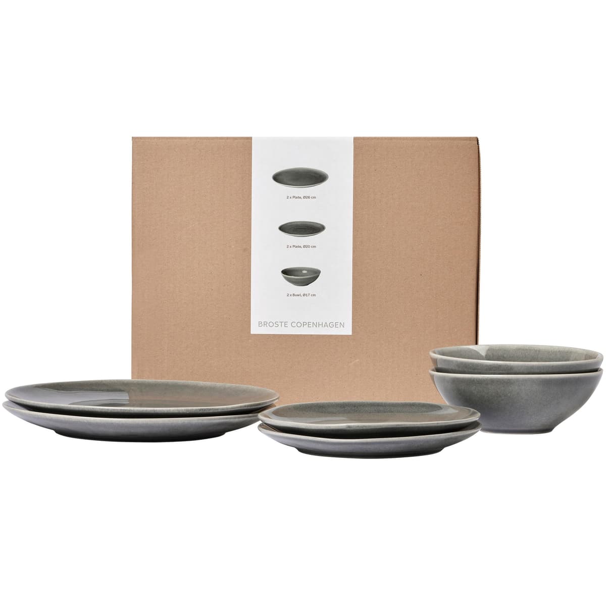 Broste Copenhagen Nordic Rain Dinner Serviesset Van 2