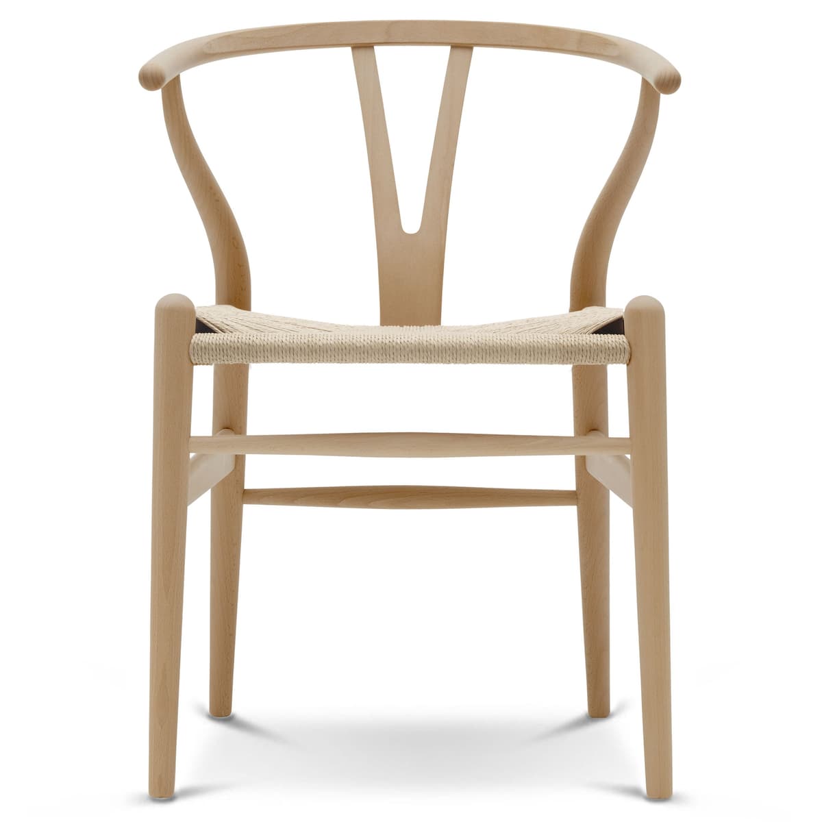 Carl Hansen&Son CH24 Wishbone Stoel Classic Natural Gelakt Beuken - afbeelding 1