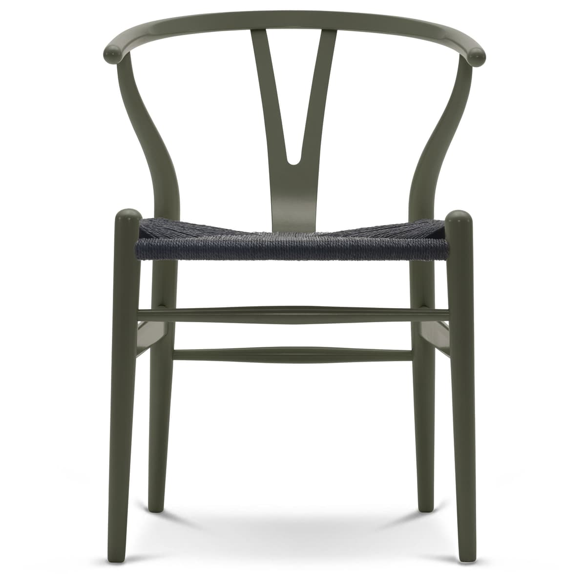 Carl Hansen&Son CH24 Wishbone Stoel Colours Black Olive Green