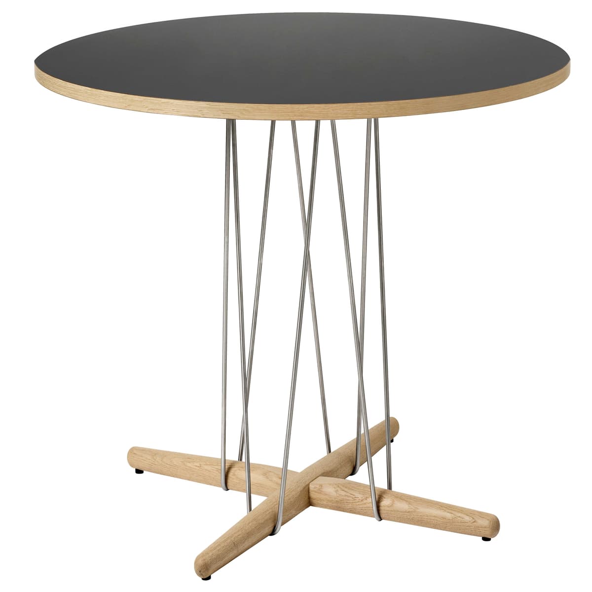 Carl Hansen&Son E020 Embrace Tafel 79.5cm Eiken Zwart Wit Geolied - afbeelding 1