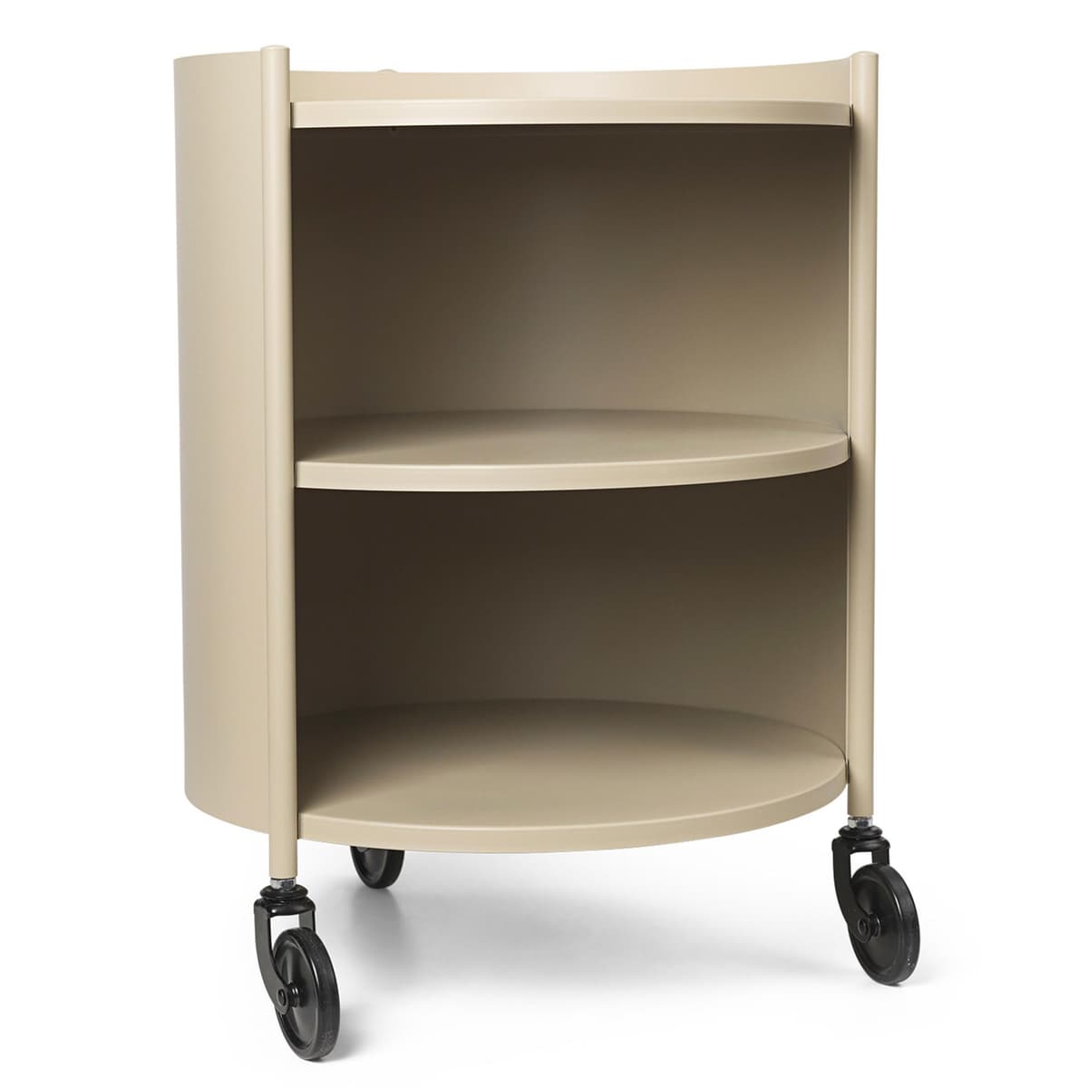 Ferm Living Eve Bijzettafel Nachtkast Op Wielen Cashmere