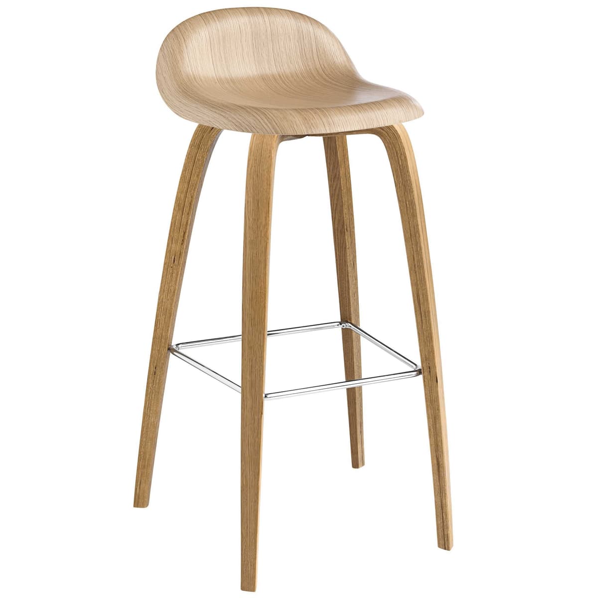 Gubi Gubi 3D Wood Barkruk Eiken