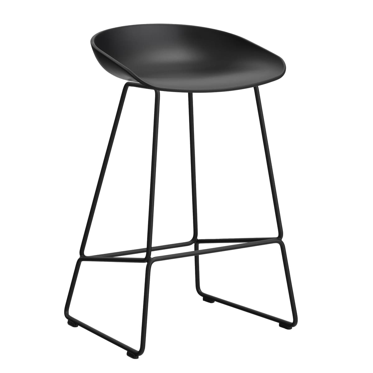 Hay AAS38 Barkruk 65cm Zwart Onderstel Black