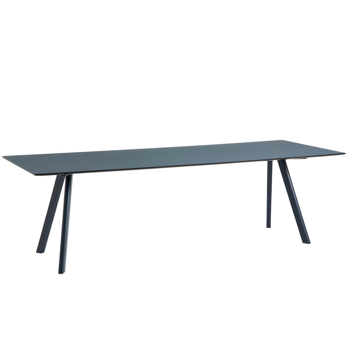 Hay Copenhague Tafel CPH30 Gelakt Eiken 250x90 Gelakt Deep Blue Smokey Blue Linoleum - afbeelding 1