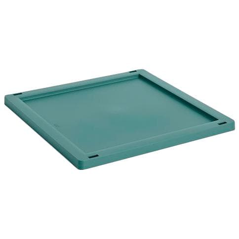 Hay Deksel Voor Colour Crate Cube/Square M Plastic Dark Green - afbeelding 1