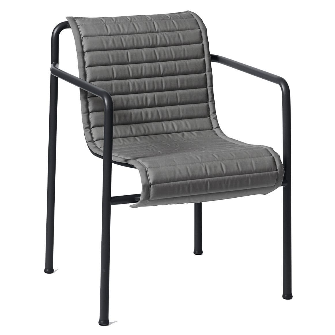 Hay Quilted Zitkussen Anthracite Voor Palissade Dining Tuinstoel - afbeelding 1