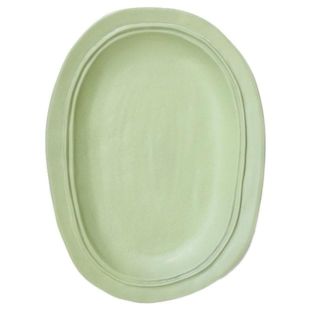 HKliving New Classics Large Ceramic Dienblad Mint - afbeelding 1