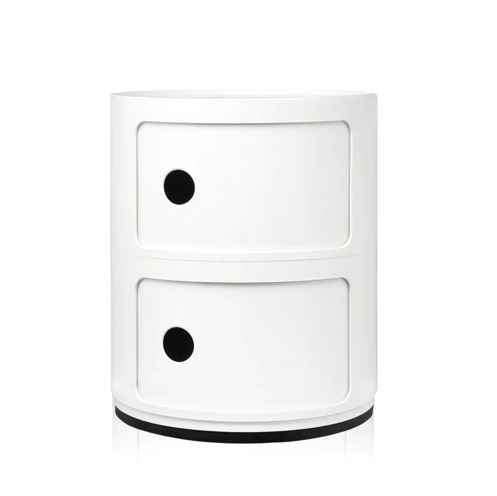 Kartell Componibili KastØ32 Nachtkastje (2 Comp.) Mat Wit