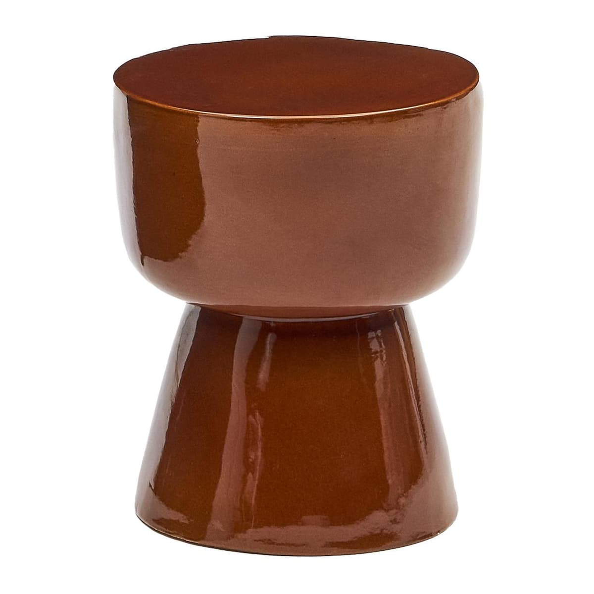 Kave Home Mesquida Bijzettafel Keramiek Terracotta