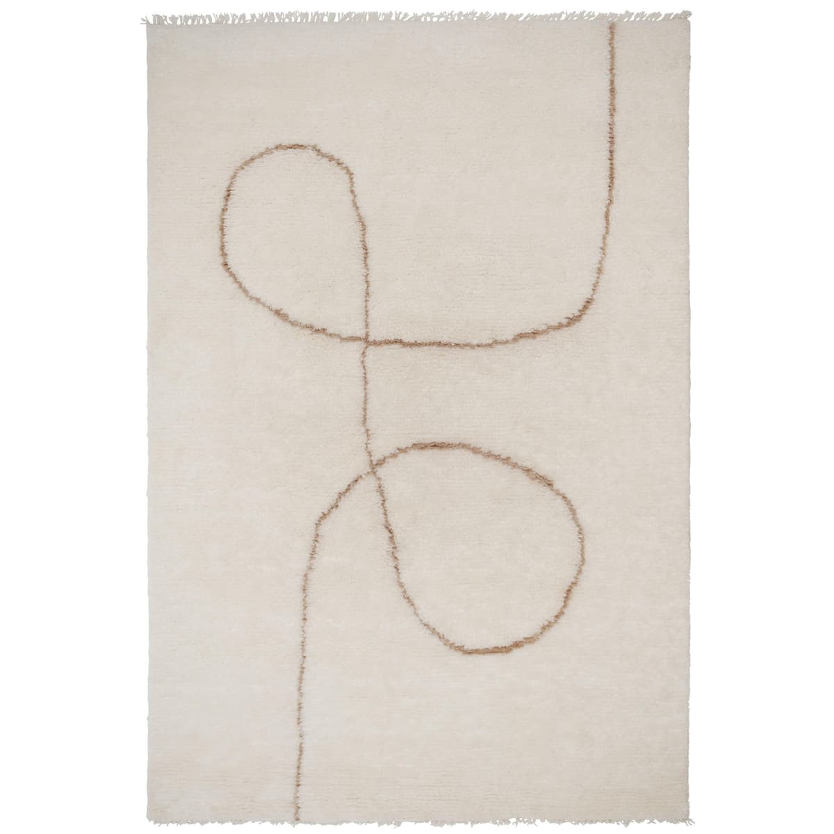 Linie Design Astral Spiral Vloerkleed 140x200 Camel - afbeelding 1