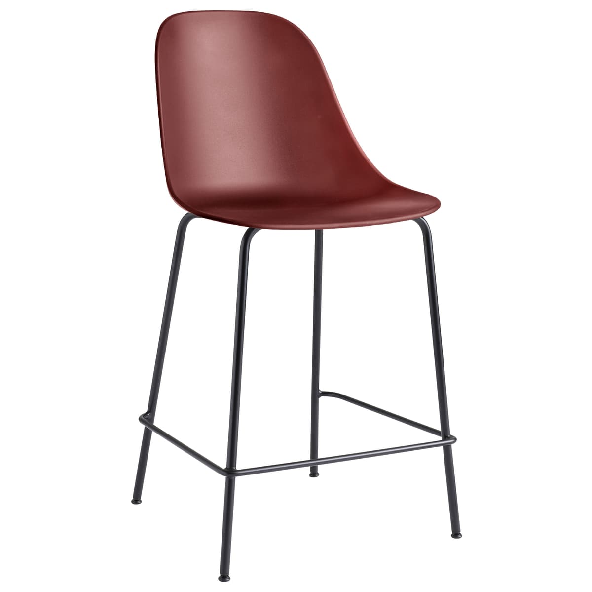 Audo Copenhagen Harbour Side Counter Barkruk Burned Red - afbeelding 1