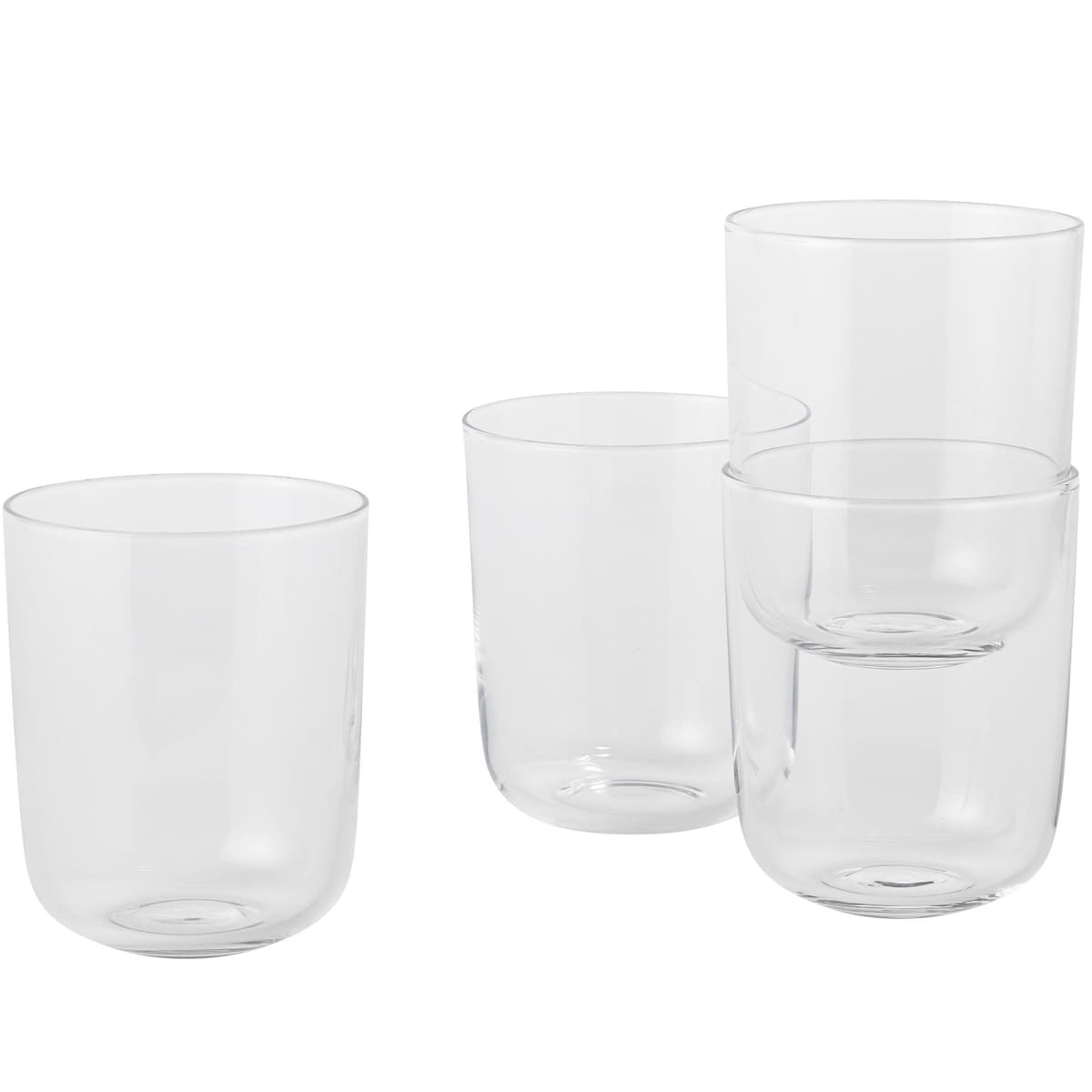 Muuto Corky Tall Glas 4 Stuks Transparant