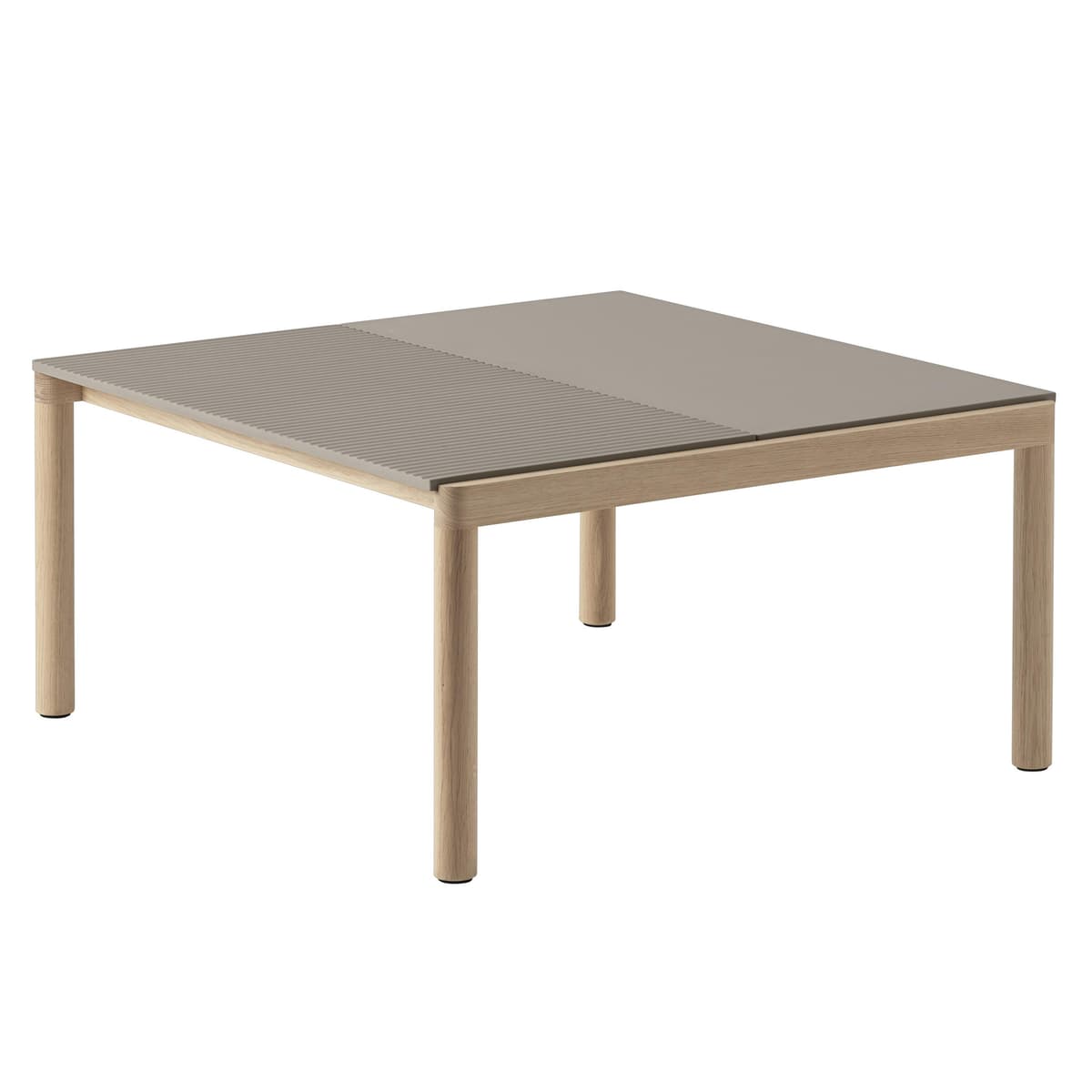 Muuto Couple Salontafel 80x84 Wavy Eiken Taupe