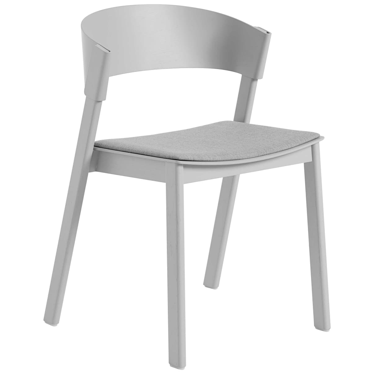 Muuto Cover Side Chair Eetkamerstoel Gestoffeerd Grijs Remix 123 - afbeelding 1