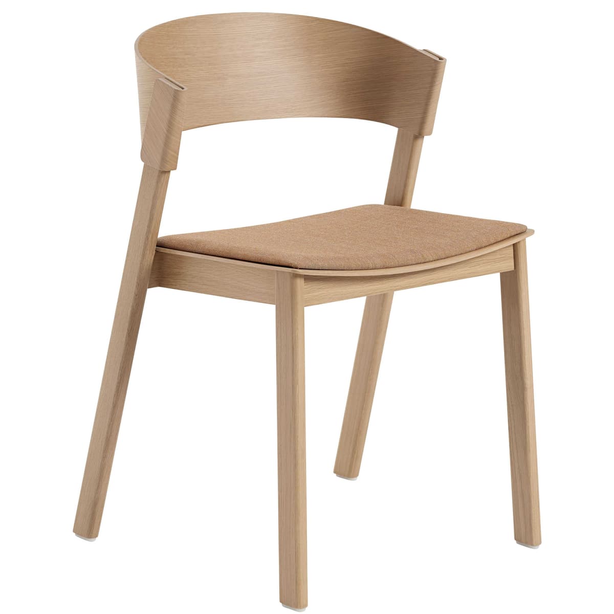 Muuto Cover Side Chair Eetkamerstoel Gestoffeerd Eiken Remix 252 - afbeelding 1