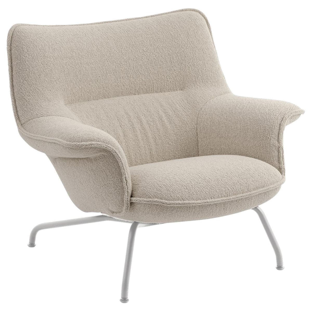 Muuto Doze Fauteuil Low Met Tube Onderstel Tube Grey Heart 7 - afbeelding 1