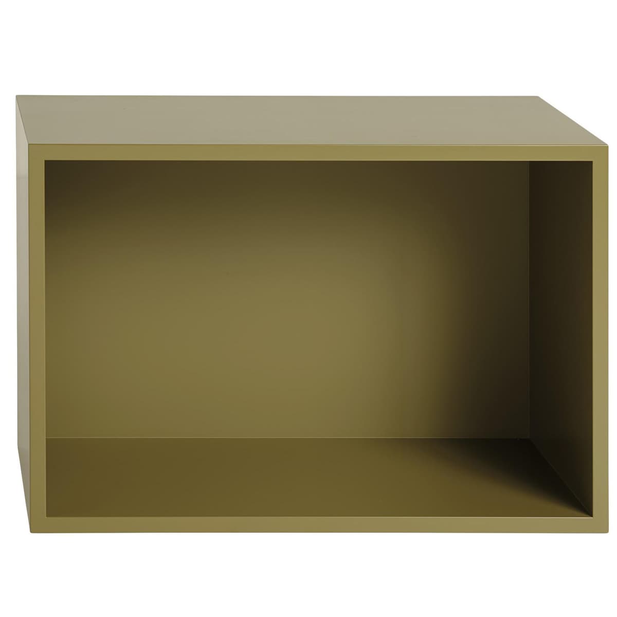 Muuto Stacked 2.0 Kast Met Backboard Large Bruin/groen