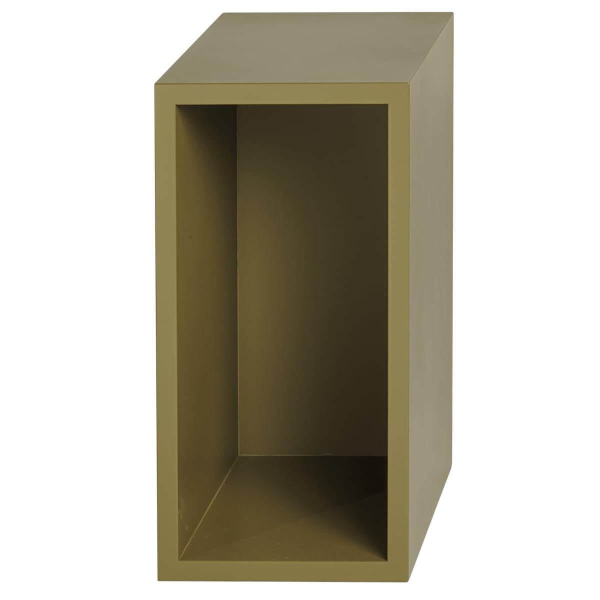 Muuto Stacked 2.0 Kast Met Backboard Small Bruin/groen