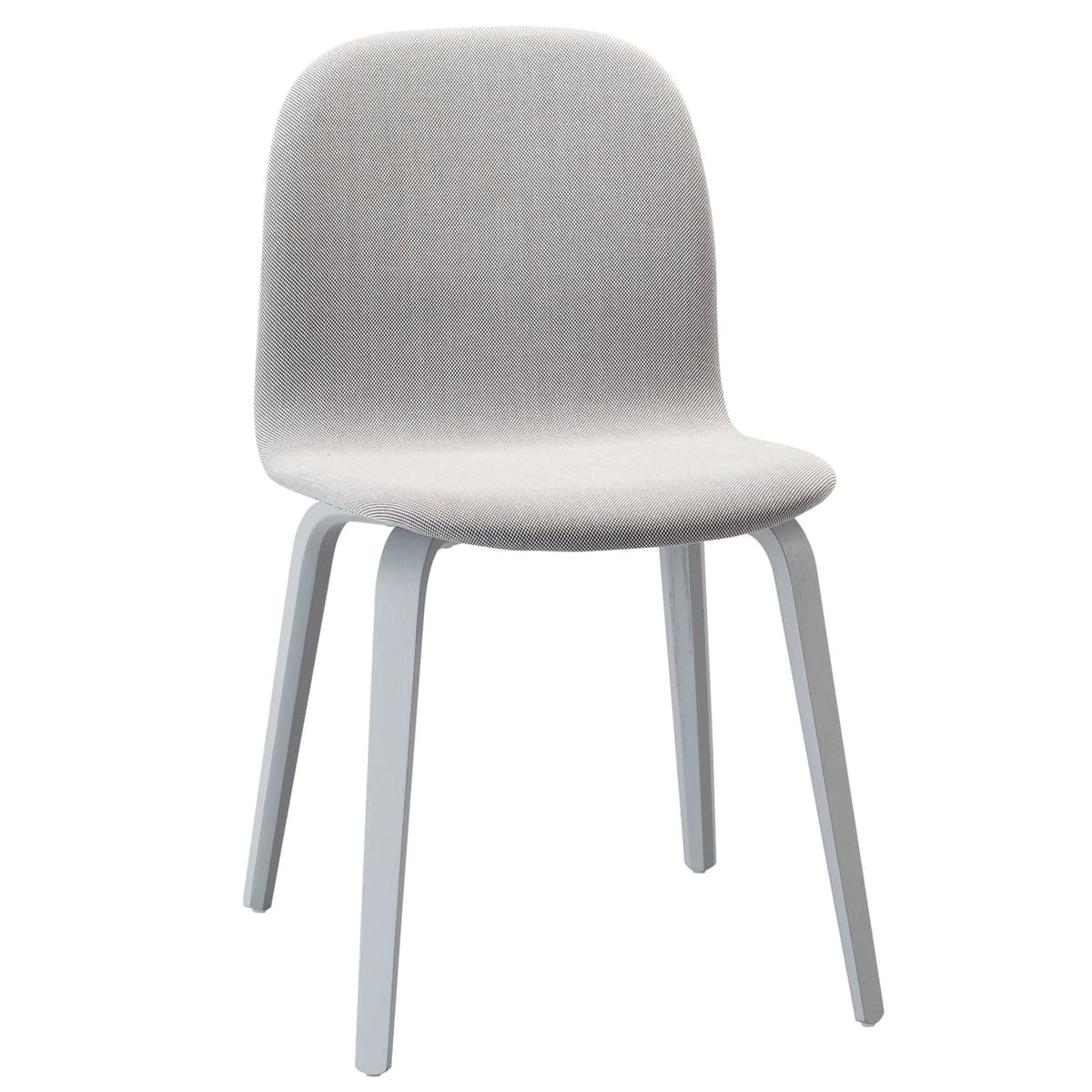 Muuto Visu Wood Gestoffeerde Stoel Grijs