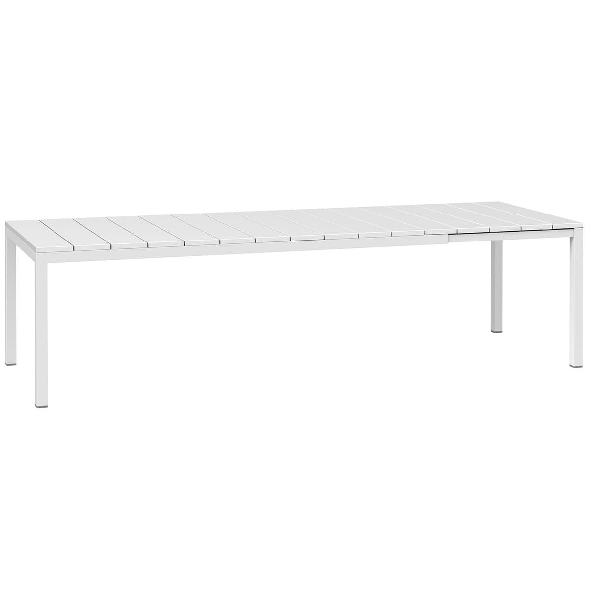 Nardi Rio Uitschuifbare Tuintafel 210/280x100 Bianco