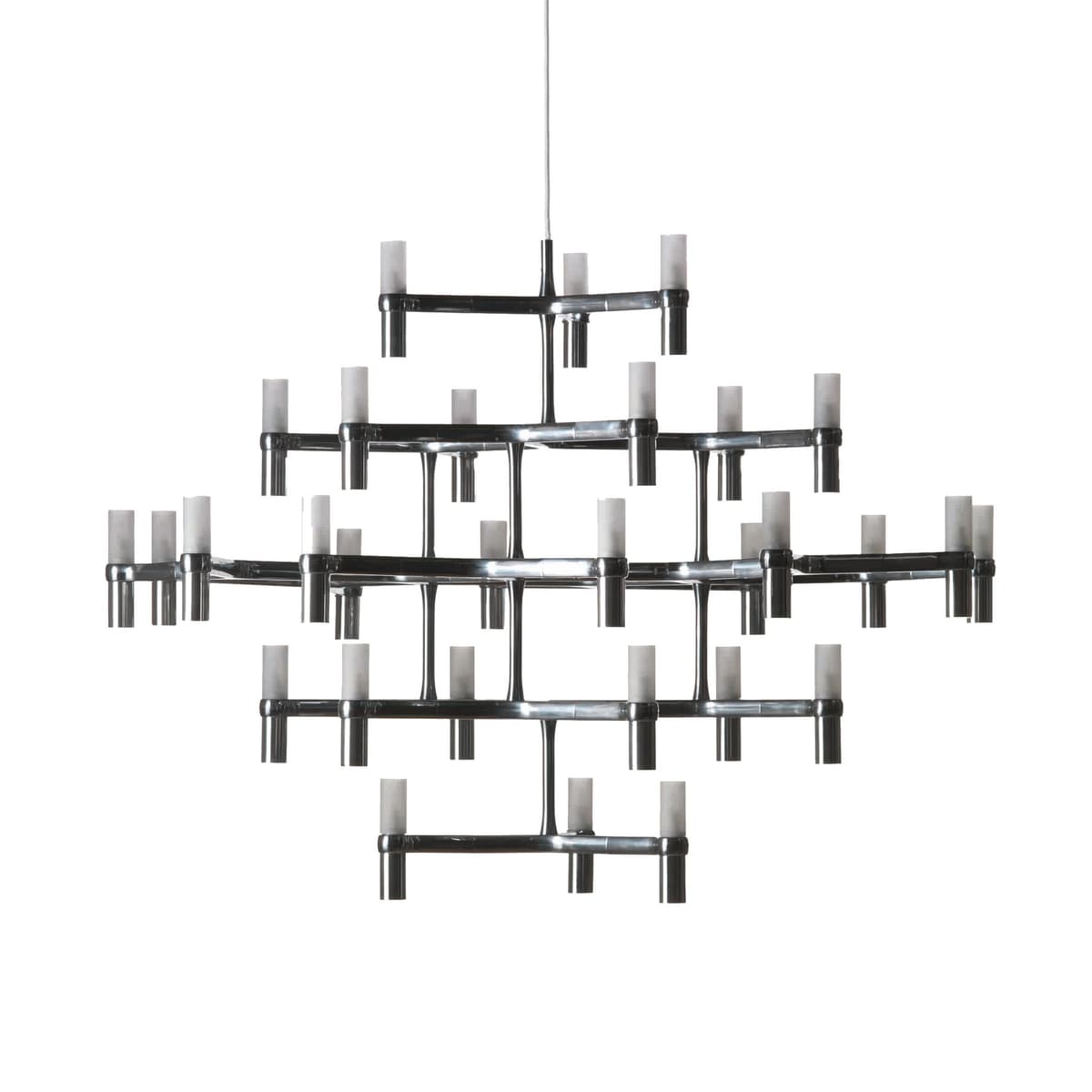 Nemo Crown Major Kroonluchter Gepolijst Aluminium - afbeelding 1