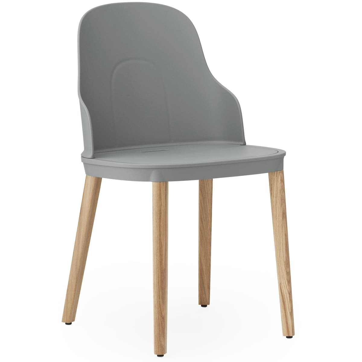 Normann Copenhagen Allez Stoel Gelakt Eiken Onderstel Warm Grijs - afbeelding 1
