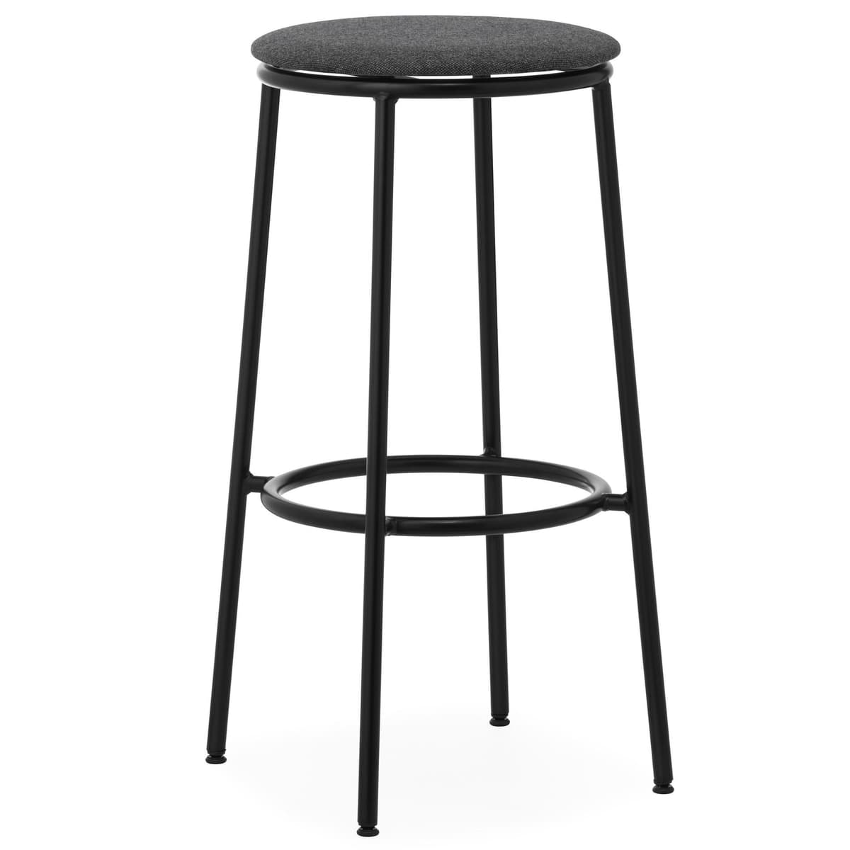 Normann Copenhagen Circa Barkruk Gestoffeerd 75 Black