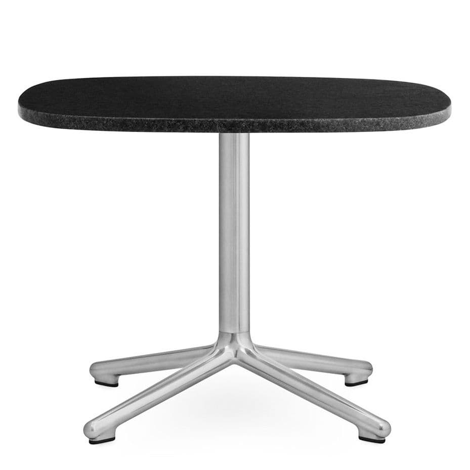 Normann Copenhagen Era Salontafel 60x48 Met Aluminium Onderstel Zwart