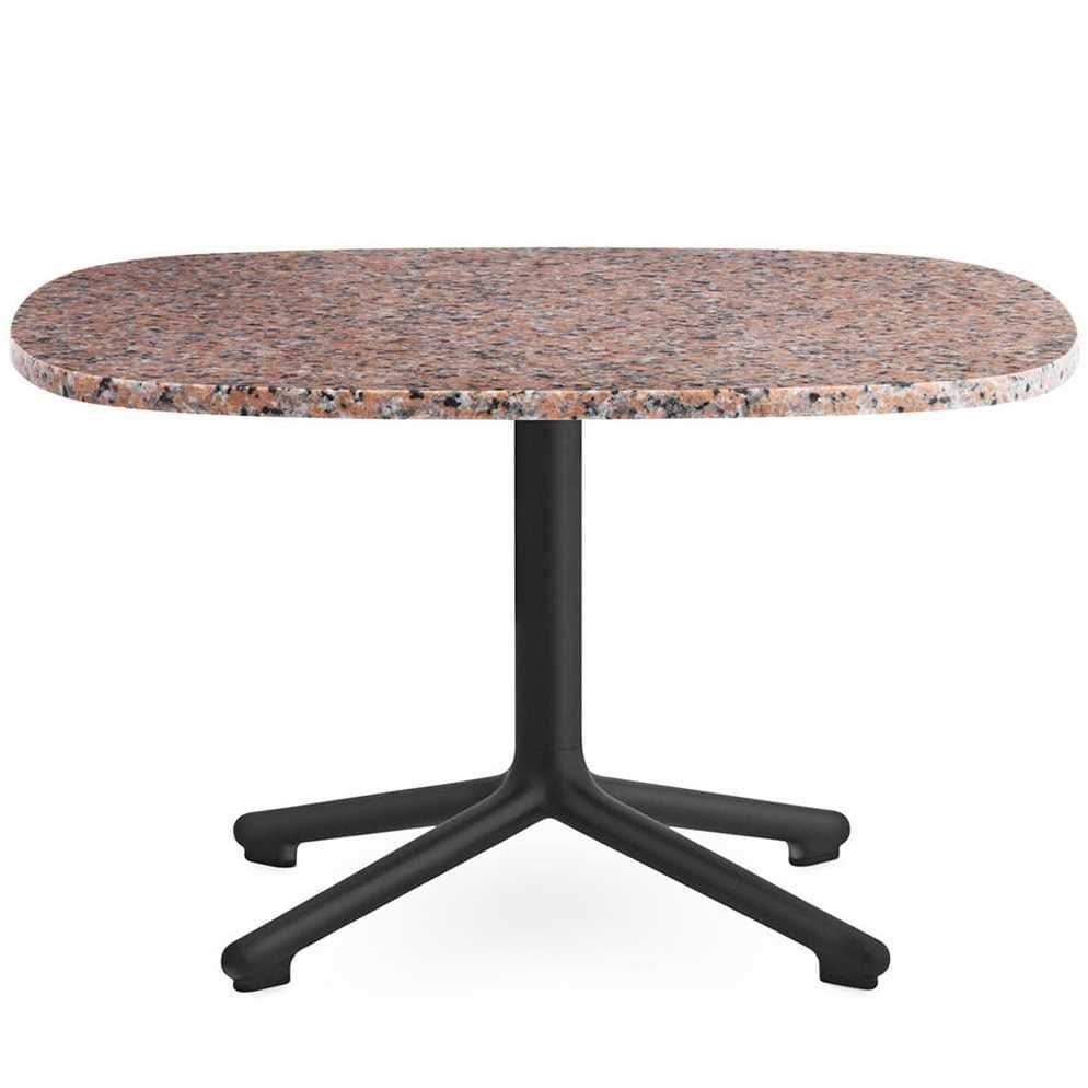 Normann Copenhagen Era Salontafel 67x66 Met Zwart Onderstel Rose - afbeelding 1
