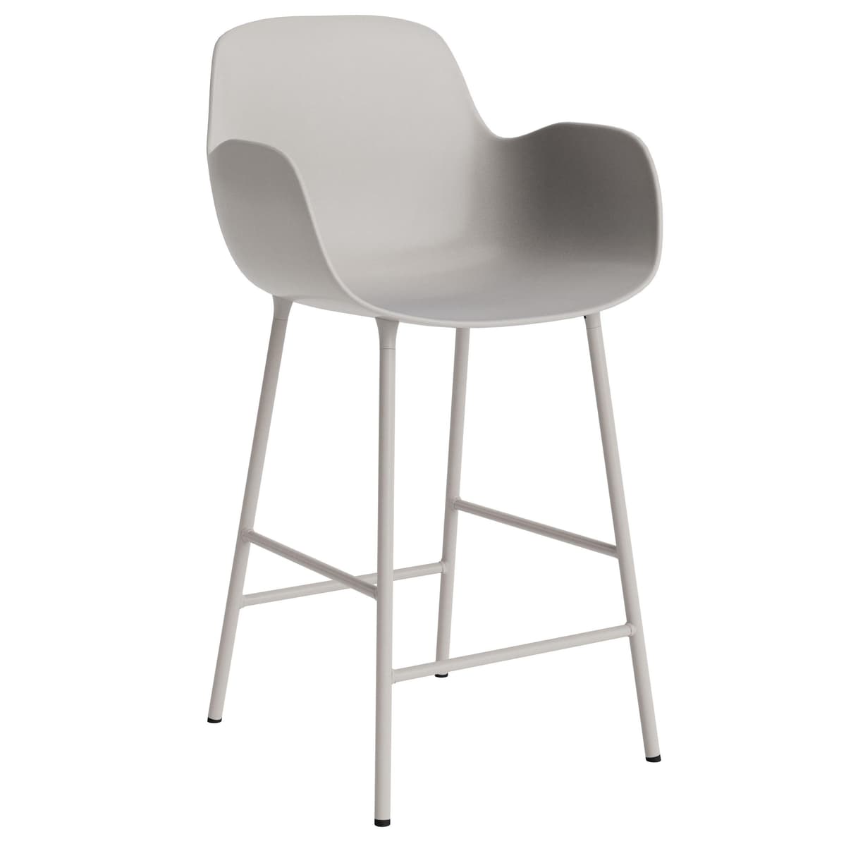 Normann Copenhagen Form Armchair Barkruk 75cm Warm Grijs - afbeelding 1