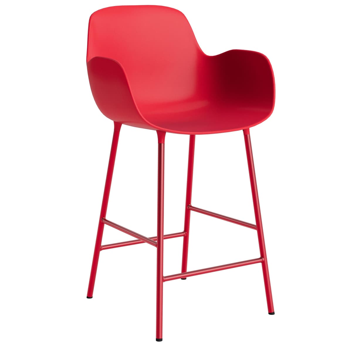 Normann Copenhagen Form Armchair Barkruk 75cm Felrood