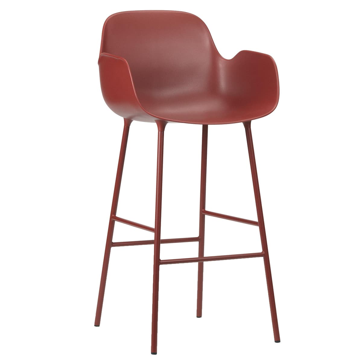 Normann Copenhagen Form Armchair Barkruk 75cm Rood