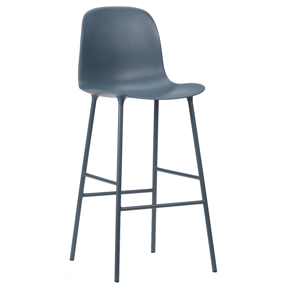 Normann Copenhagen Form Bar Chair Barkruk 75cm Blauw