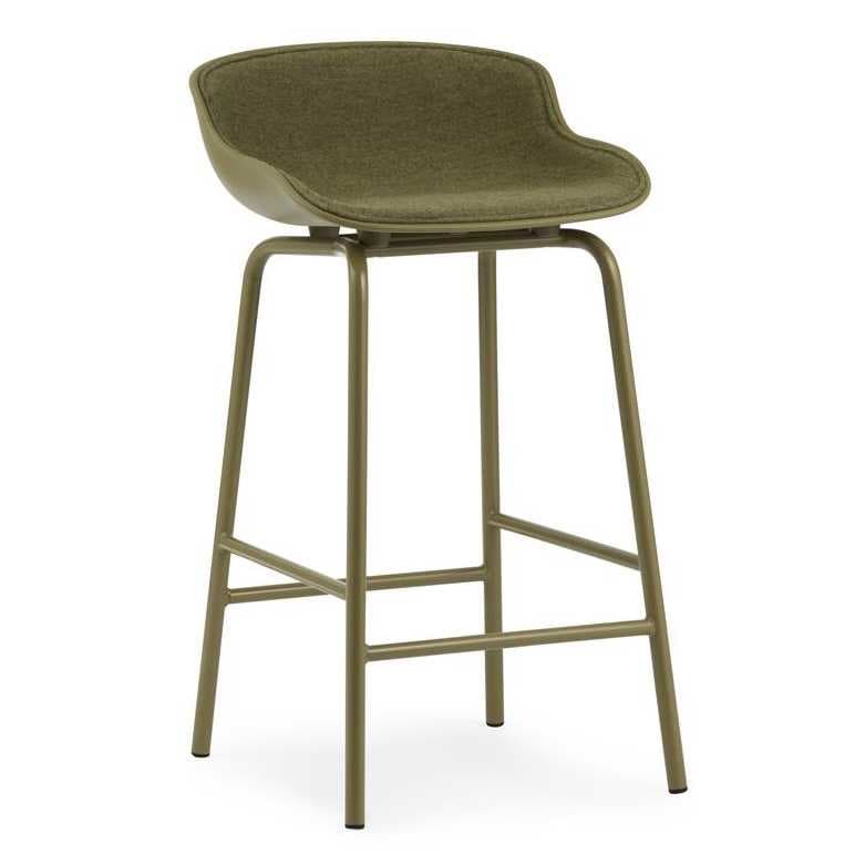 Normann Copenhagen Hyg Barkruk 65 Cm Front Upholstery Olijf Synergy - afbeelding 1