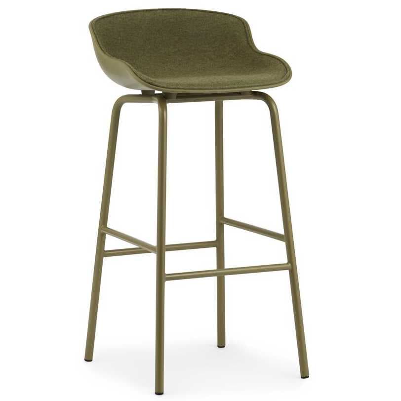 Normann Copenhagen Hyg Barkruk 75 Cm Front Upholstery Olijf Synergy