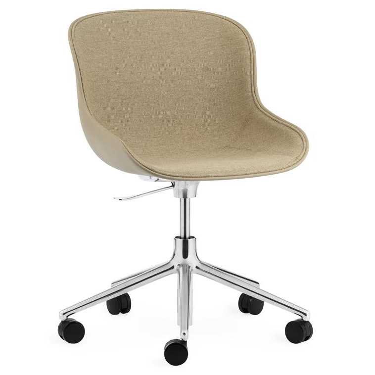 Normann Copenhagen Hyg Bureaustoel Met Gaslift Front Upholstery Sand Main Line Flax