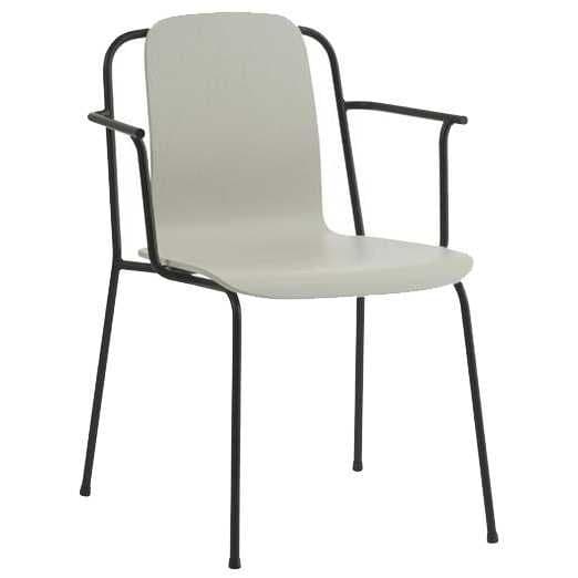 Normann Copenhagen Studio Chair Stoel Met Armleuningen Lichtgrijs - afbeelding 1