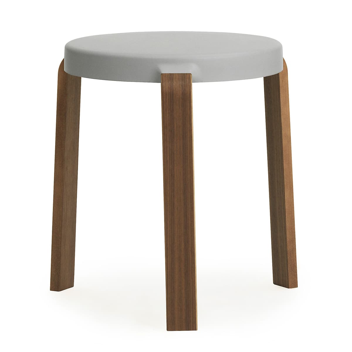 Normann Copenhagen Tap Kruk Met Walnoten Onderstel Grijs