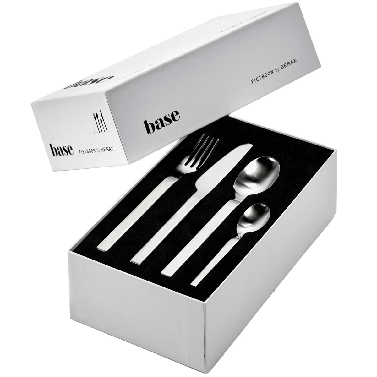 Serax Base By Piet Boon Bestekset 24 Stuks Steel Grey